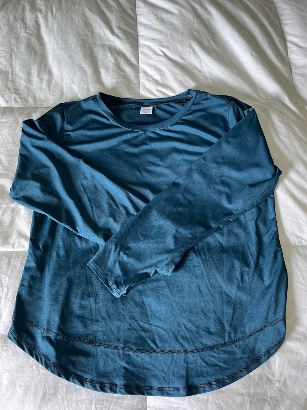 Women’s Teal Long Sleeve Crew Neck Top